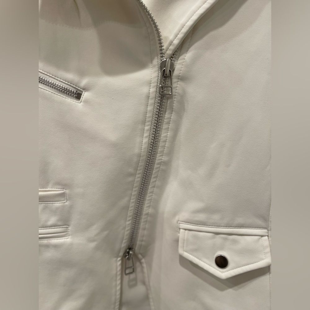 Veronica Beard Sleek White Leather Jacket - Picture 7 of 16
